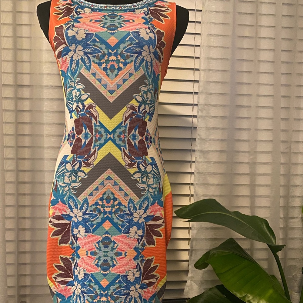 Multicolor spring / summer dress